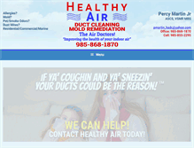 Tablet Screenshot of healthyairductcleaning.org